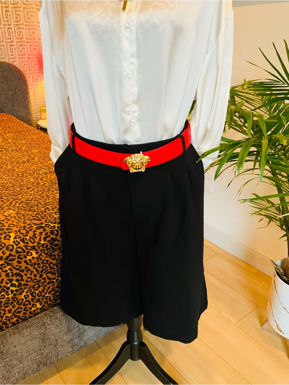 Black Dress Pant Shorts